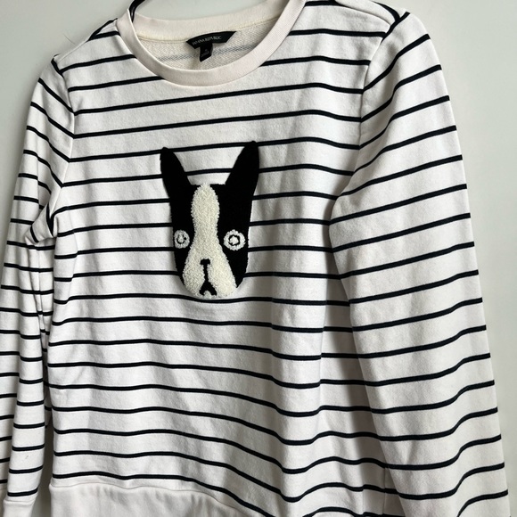 BANANA REPUBLIC Boston/Frenchie Sweatshirt Sz small - Picture 5 of 11